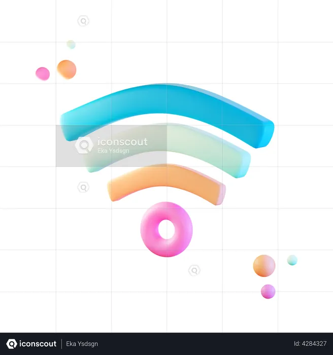 Wifi  3D Illustration