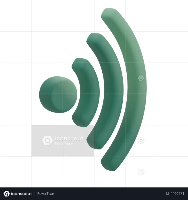 Wifi  3D Illustration