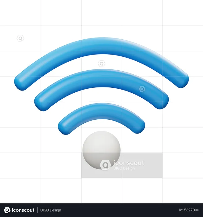 Wifi  3D Icon