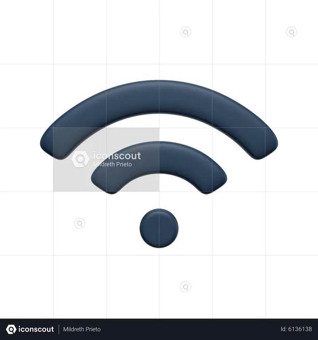 Wifi  3D Icon