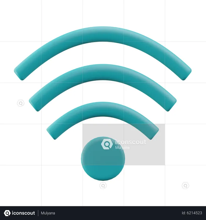 Wifi  3D Icon