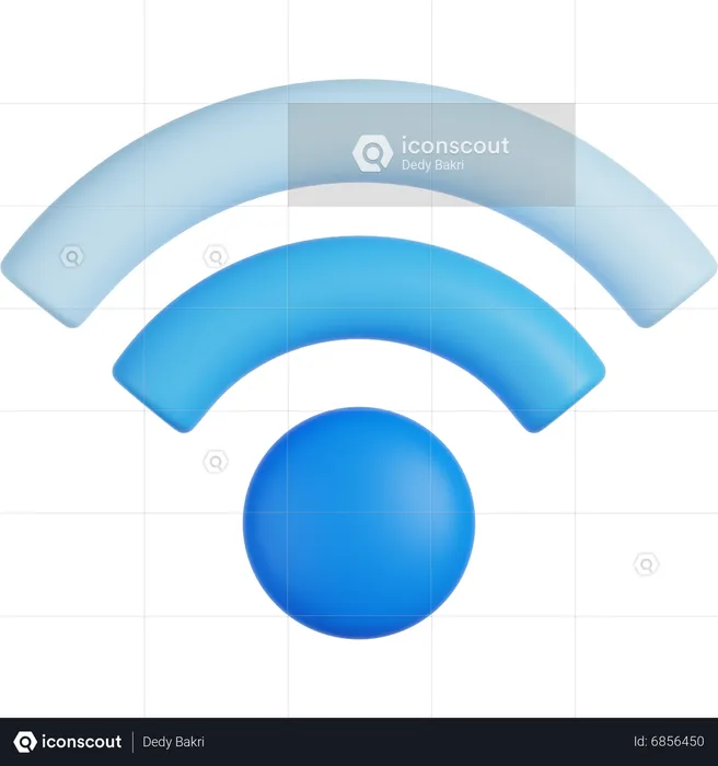 Wifi  3D Icon