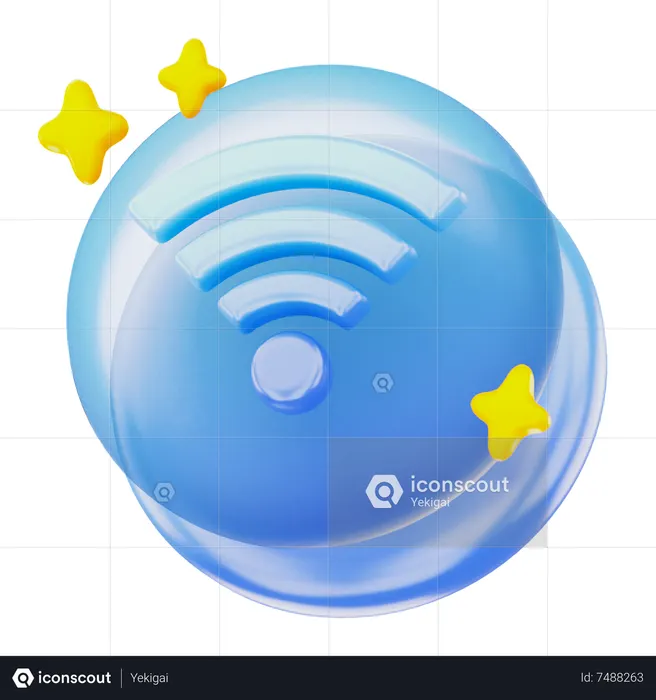Wifi  3D Icon
