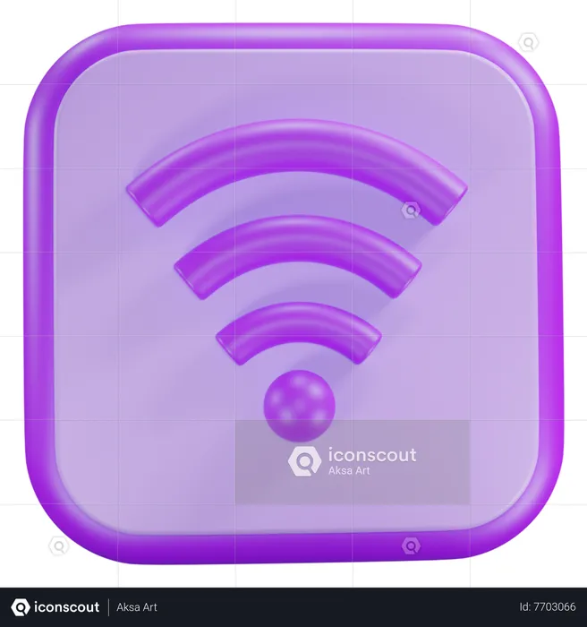 Wifi  3D Icon