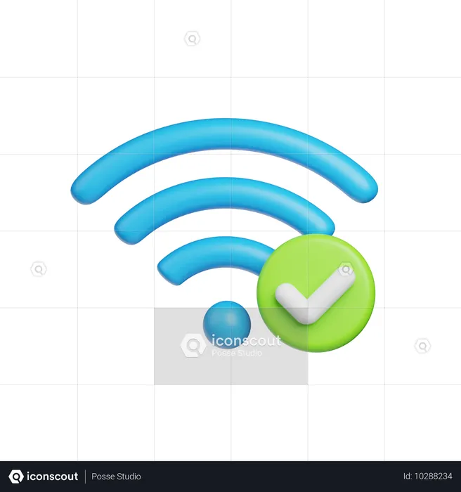 Wifi Enabled  3D Icon