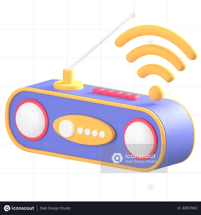 Wifi Radio  3D Icon