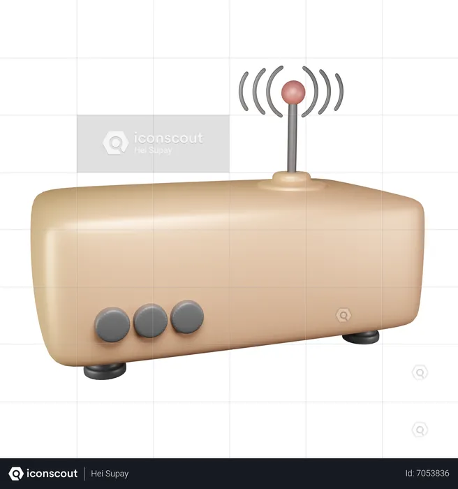 Wifi Router  3D Icon