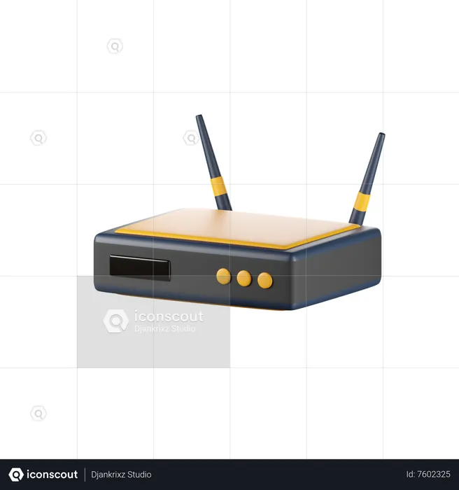 Wifi Router  3D Icon