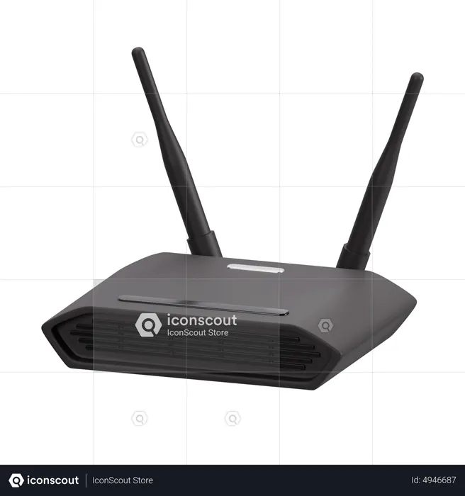 Wifi Router  3D Icon