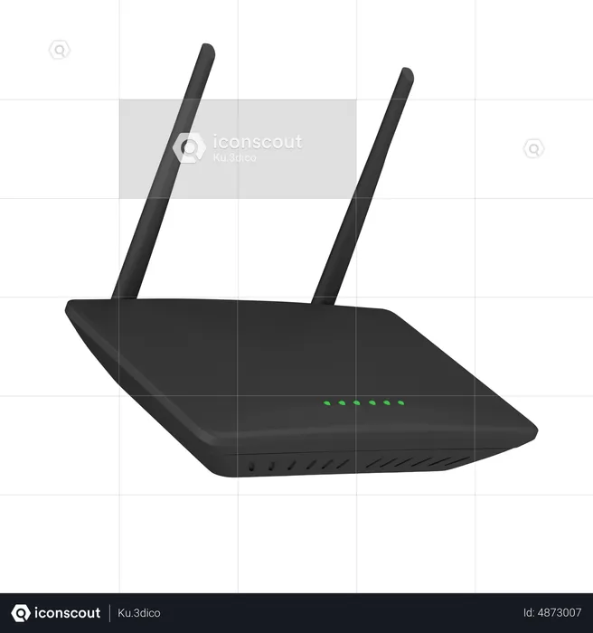 Wifi router  3D Icon
