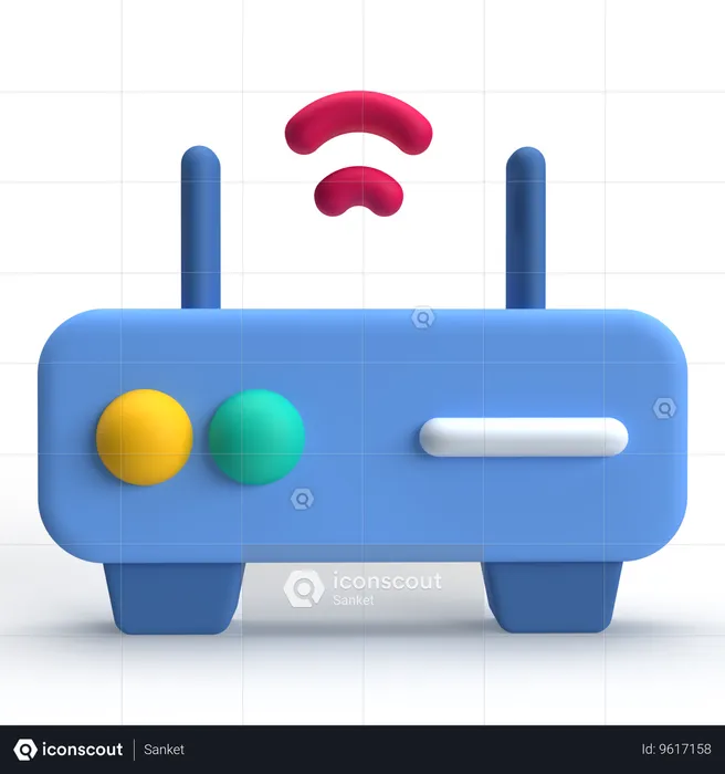 Wifi Signal  3D Icon