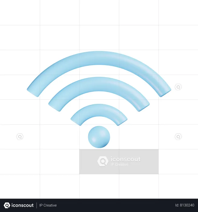 Wifi Signal  3D Icon