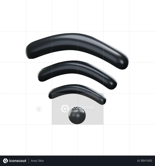 Wifi Signal  3D Icon