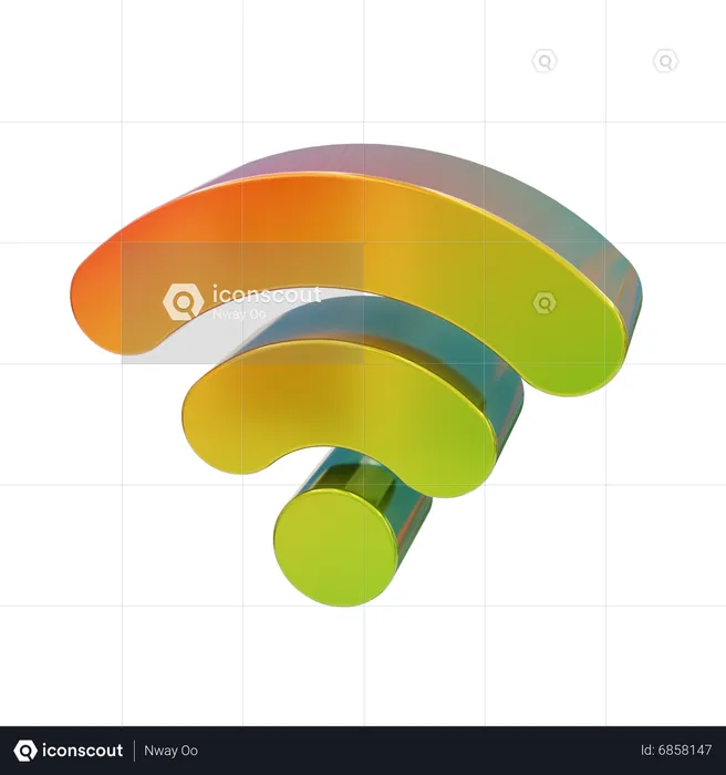 Wifi Signal  3D Icon