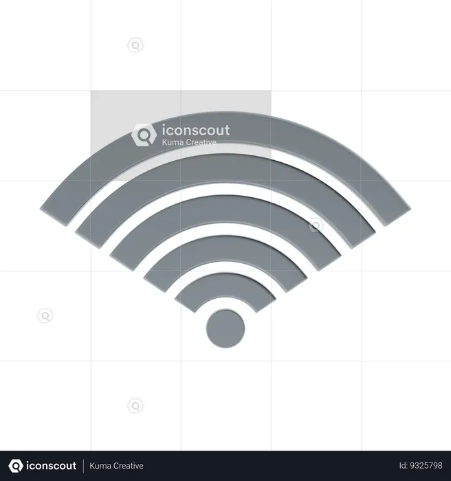 Wifi Signal  3D Icon