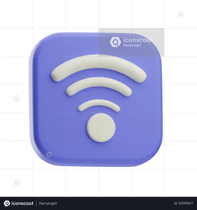 Wifi Signal  3D Icon