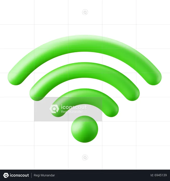 Wifi Signal  3D Icon