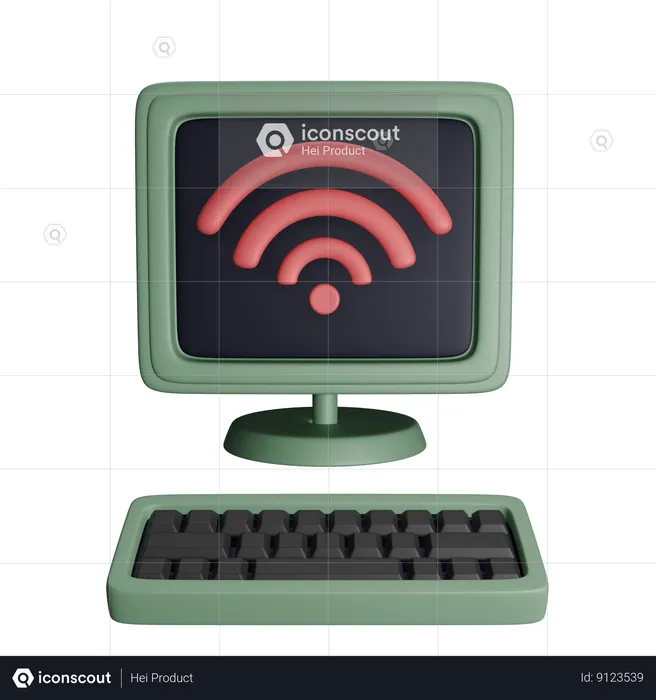 Wifi Signal  3D Icon