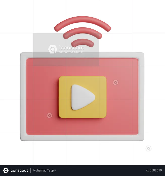 Wifi Tv  3D Icon