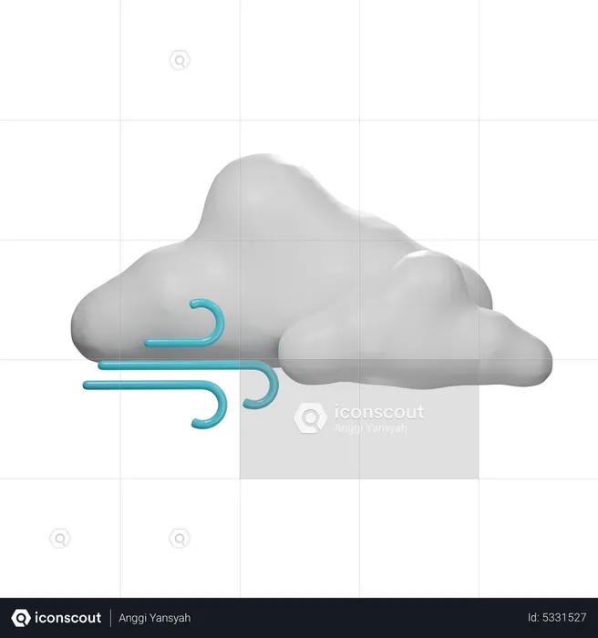 Wind  3D Icon