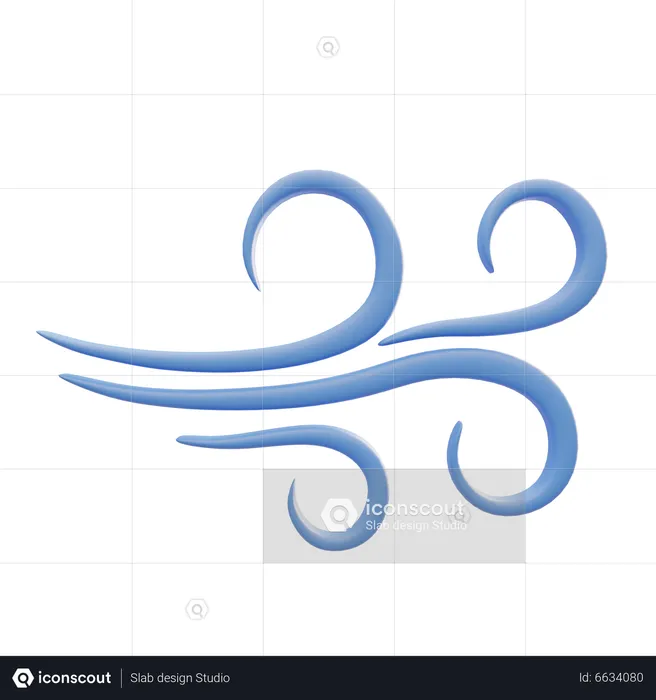 Wind  3D Icon