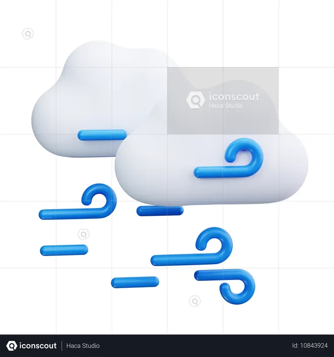 Wind breeze  3D Icon