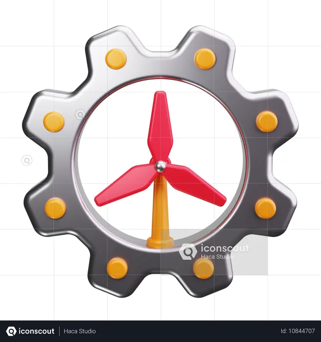 Wind energy  3D Icon