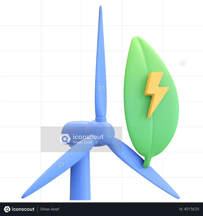 Wind mill  3D Illustration