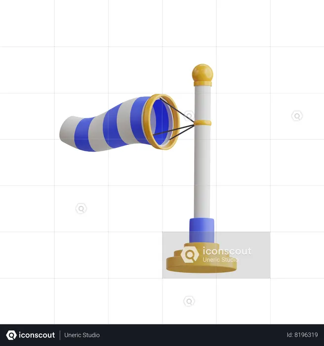 Wind Sock  3D Icon