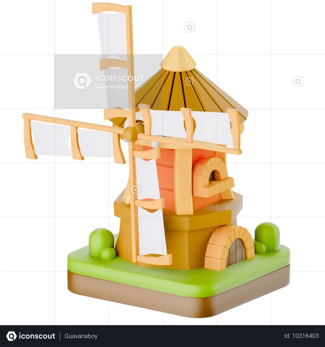 Windmill  3D Icon