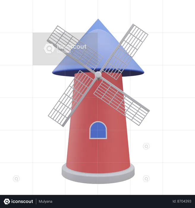 Windmill  3D Icon