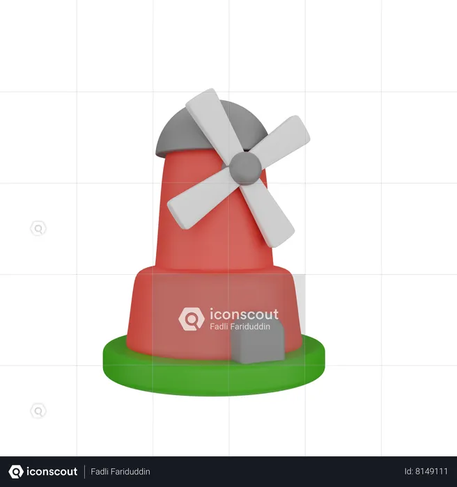 Windmill  3D Icon