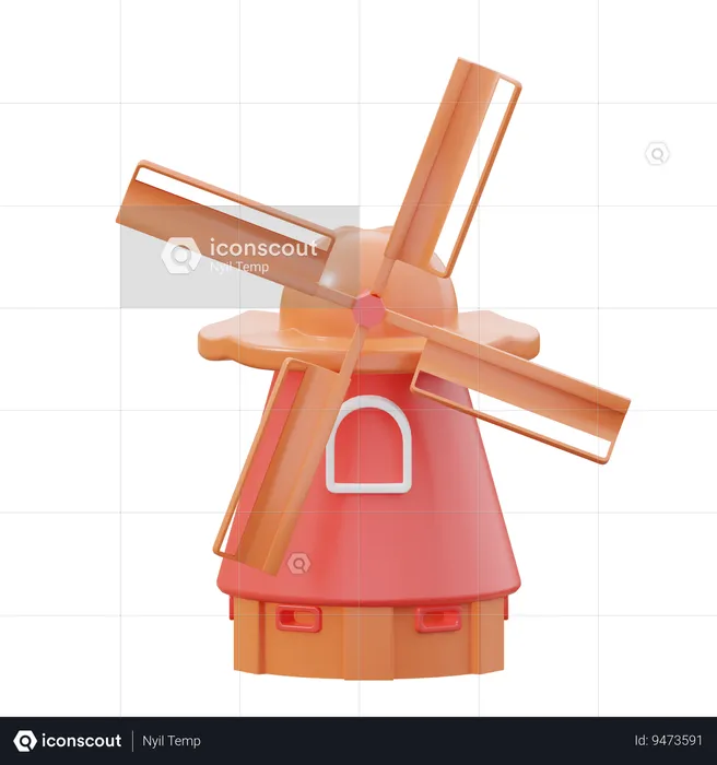 Windmill  3D Icon