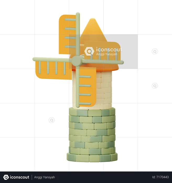 Windmill  3D Icon