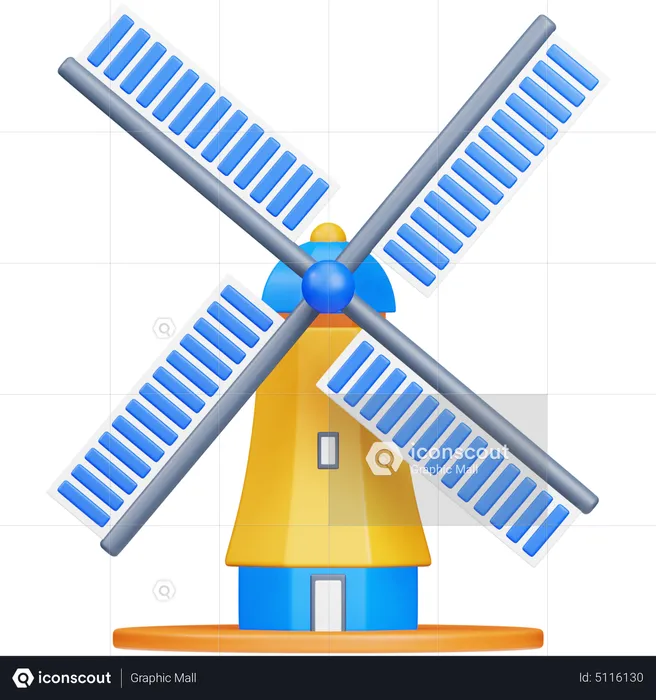 Windmill  3D Icon