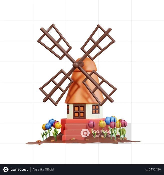 Windmill  3D Icon