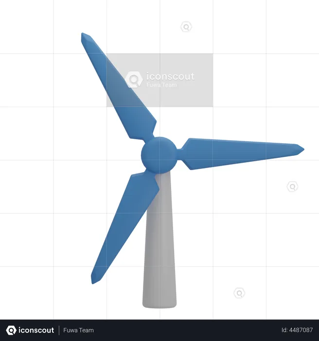 Windmill  3D Illustration