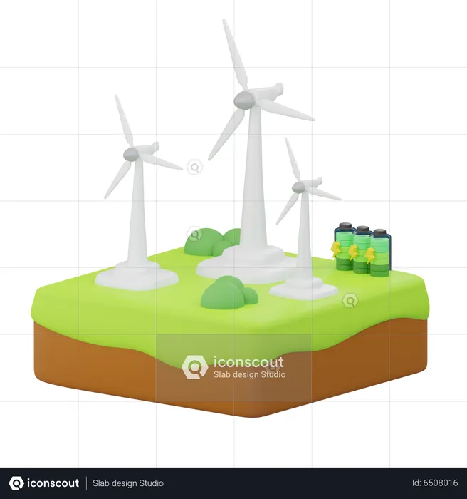 Windmill  3D Illustration