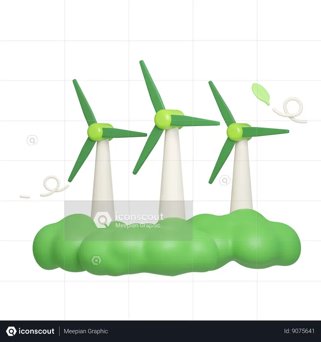 Windmill Farm  3D Icon