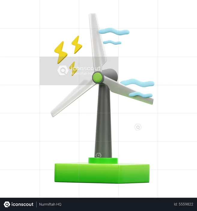 Windmühle  3D Icon