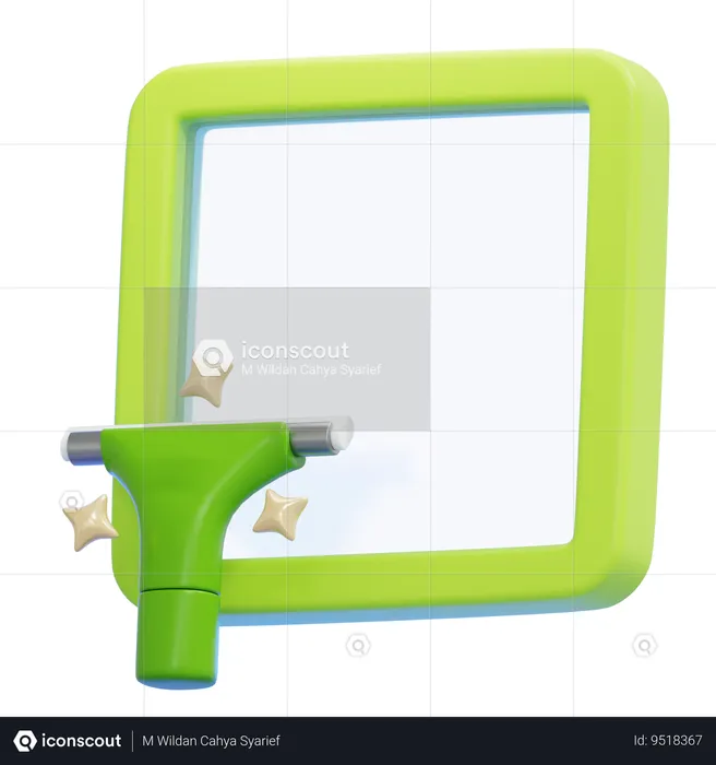 WINDOW CLEANER  3D Icon