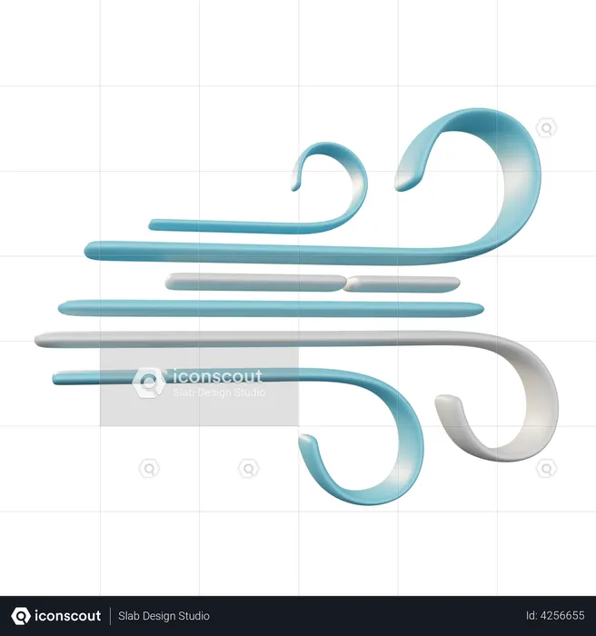 Windy  3D Illustration