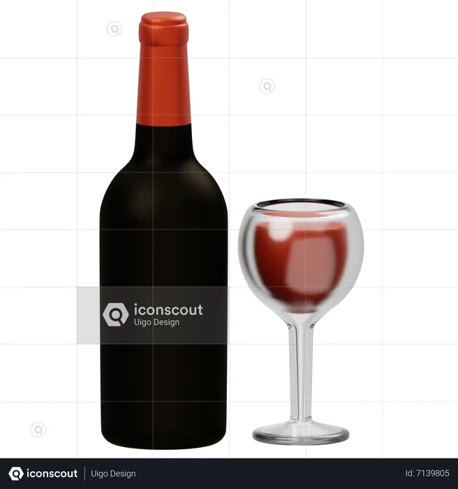 Wine  3D Icon