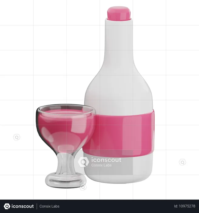 Wine  3D Icon