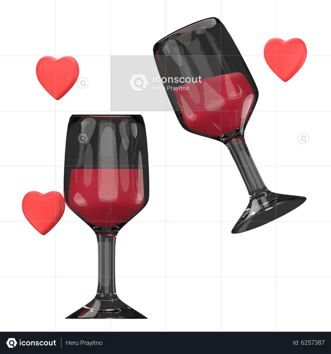 ワイン  3D Icon