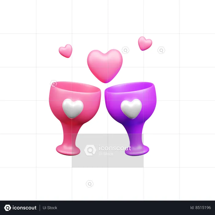 Wine Glass  3D Icon