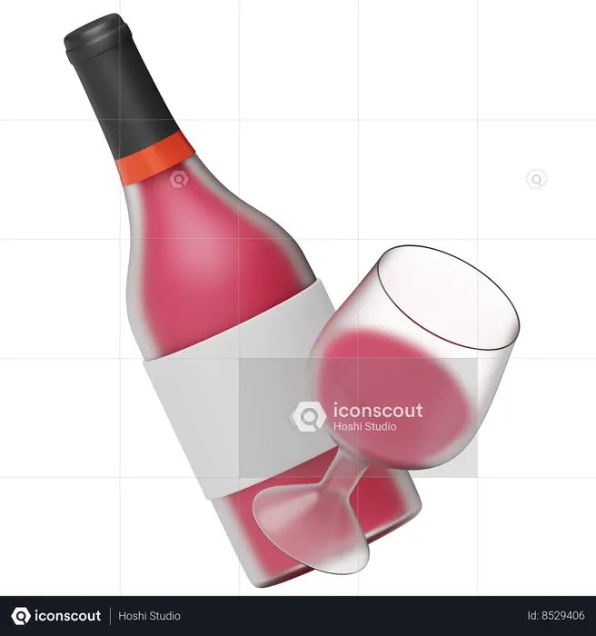 Wine Glass  3D Icon