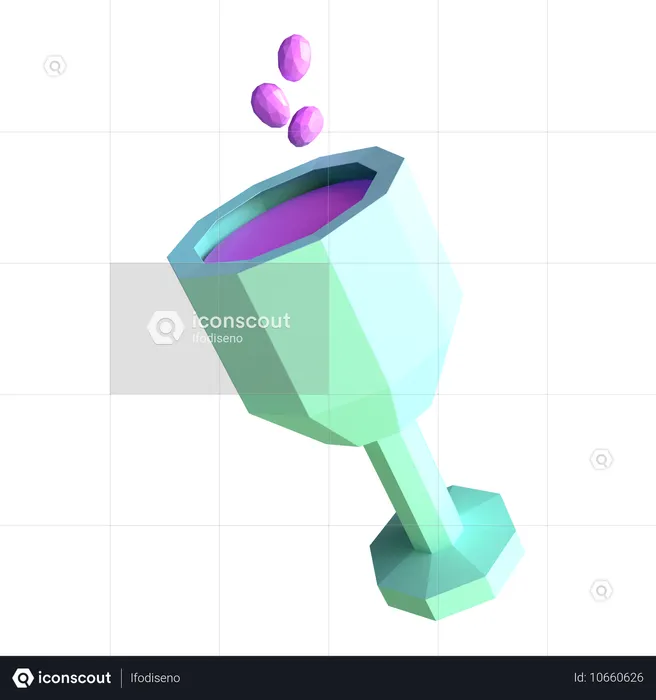 Wine Glass  3D Icon