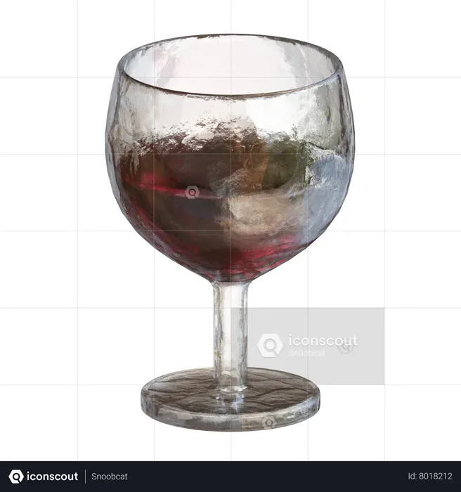 Wine Glass  3D Icon