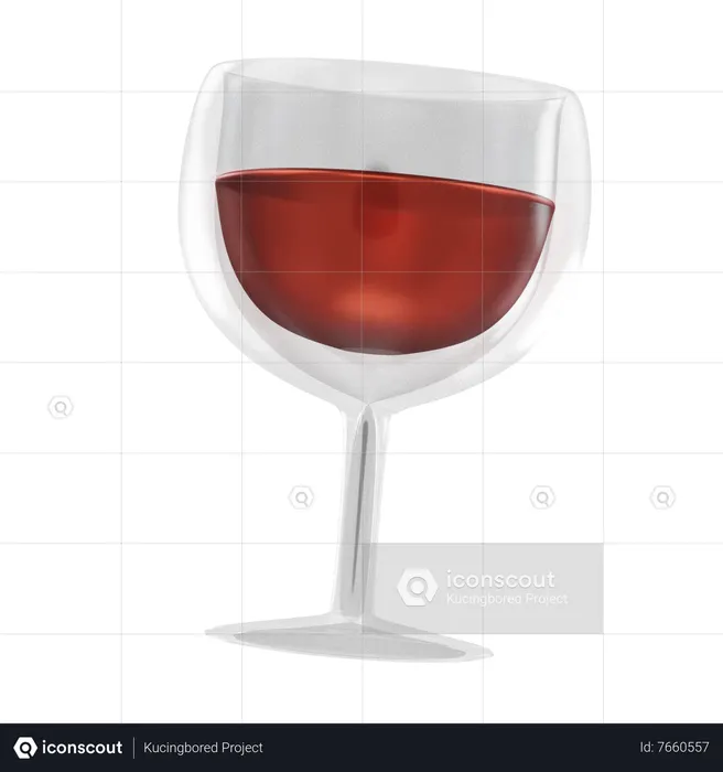 Wine Glass Emoji 3D Icon
